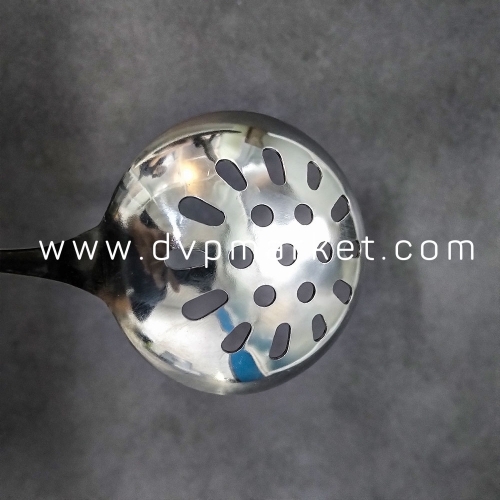 Vá múc topping/lẩu tròn 7cm inox cán bông